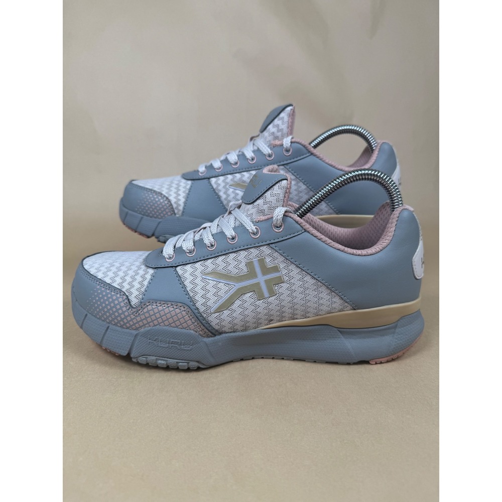 Kuru Quantum Womens Walking Shoes Grey Pink Athletic Sneakers Low Top Comfort